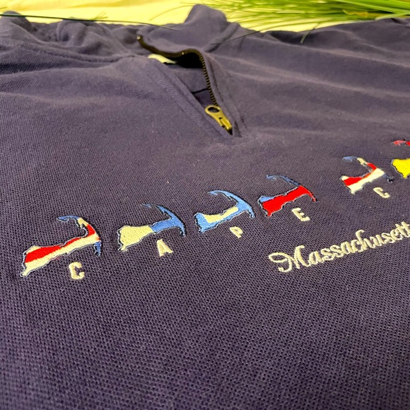 Cape Cod Cuffy’s Half Zip Navy - Picture 5 of 5